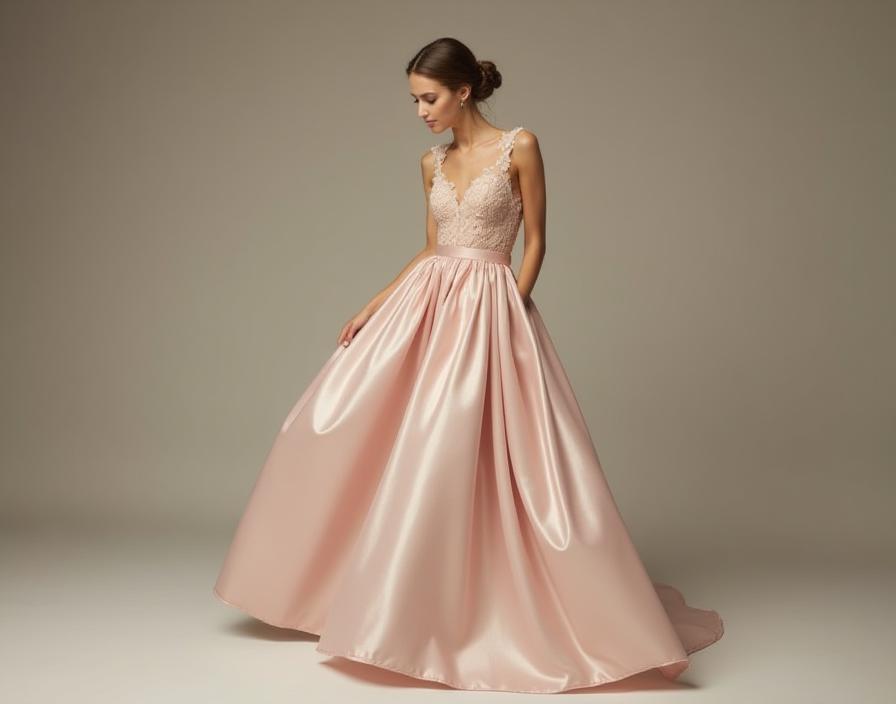 Robe de mariée moderne en soie
